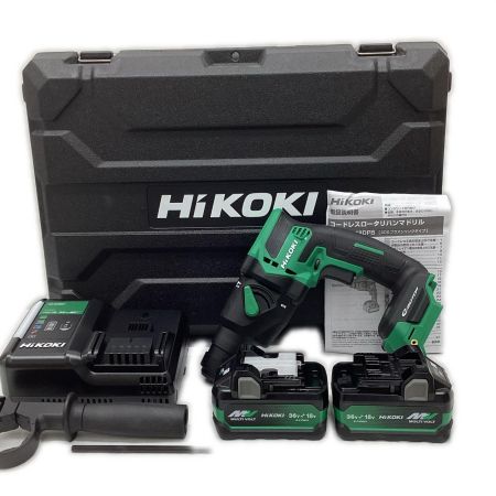 HiKOKI ハイコーキ  ハンマドリル 程度A 充電器・充電池2個・ケース付 コードレス式 18v DH18DPB
