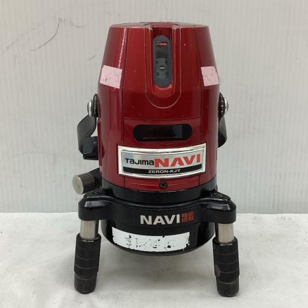 TAJIMA タジマ レーザー墨出し器 程度C ケース、受光機付き キズ・ヨゴレ有 ZERON-KJY レッド