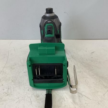 HiKOKI ハイコーキ  程度A 充電器・充電池2個・ケース付 コードレス式 14.4v インパクトドライバ WH14DDL2 グリーン