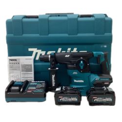 MAKITA マキタ ハンマドリル　未使用品(S) 充電器・充電池2個・ケース付 コードレス式 40v 4.0Ah 1085K HR008GRMX ブルー Sランク