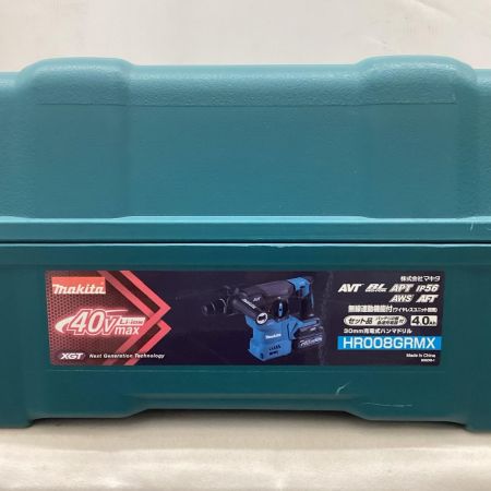 MAKITA マキタ ハンマドリル　未使用品(S) 充電器・充電池2個・ケース付 コードレス式 40v 4.0Ah 1085K HR008GRMX ブルー