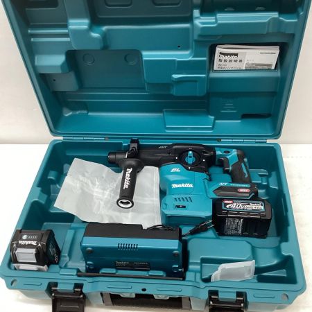 MAKITA マキタ ハンマドリル　未使用品(S) 充電器・充電池2個・ケース付 コードレス式 40v 4.0Ah 1085K HR008GRMX ブルー