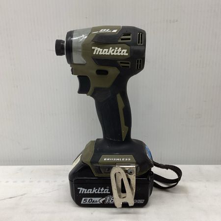 MAKITA マキタ インパクトドライバ 程度C 充電器・充電池1個・ケース付 コードレス式 18v TD173D オリーブ