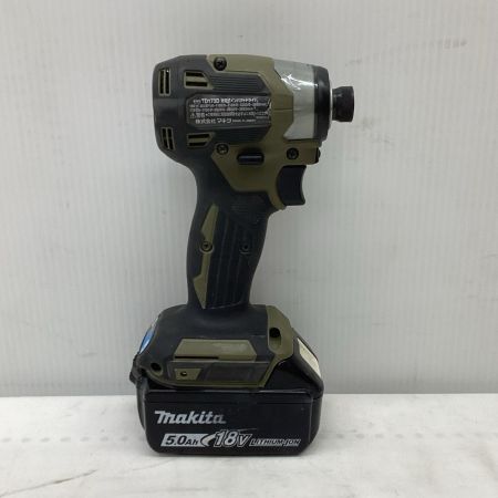 MAKITA マキタ インパクトドライバ 程度C 充電器・充電池1個・ケース付 コードレス式 18v TD173D オリーブ