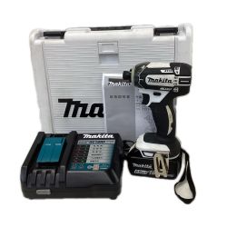 MAKITA マキタ インパクトドライバ 程度C ケース、充電器・充電池1個付 コードレス式 ８回 TD149DRFXW ホワイト Cランク