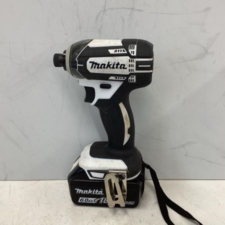 MAKITA マキタ インパクトドライバ 程度C ケース、充電器・充電池1個付 コードレス式 ８回 TD149DRFXW ホワイト