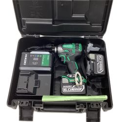 HiKOKI ハイコーキ コードレスインパクトドライバ 充電器・充電池2個・ケース付  WH14DDL2 グリーン Sランク