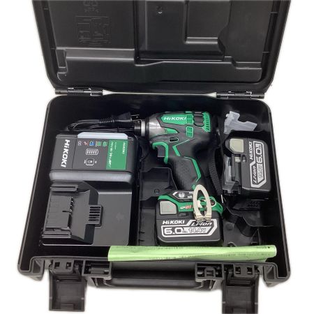 HiKOKI ハイコーキ コードレスインパクトドライバ 充電器・充電池2個・ケース付  WH14DDL2 グリーン