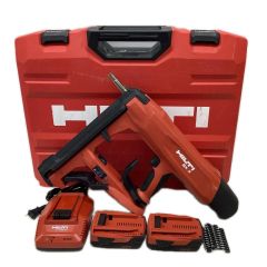 Hilti ヒルティ 充電式鋲打機 コンクリートネイラ 充電器・充電池2個・ケース付 BX3-L レッド Bランク