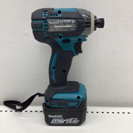 MAKITA マキタ インパクトドライバ 充電器・充電池2個・ケース付 コードレス式 ７回/８回 98389 TD138D ブルー