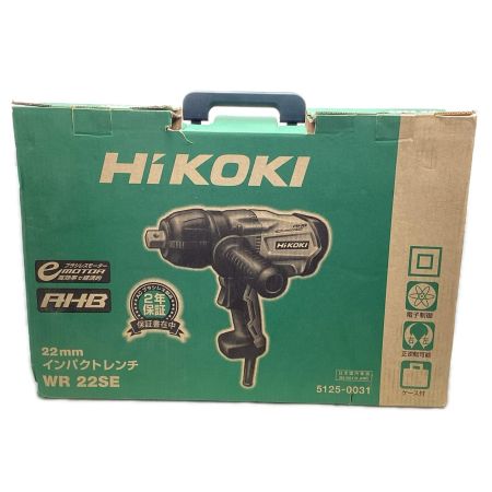 HiKOKI ハイコーキ 100Vインパクトレンチ WR22SE ブラック