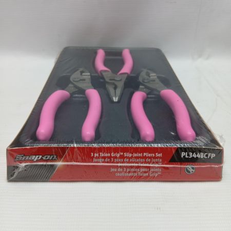 Snap-on スナップオン 4インチ ロングリップ スリップジョイントプライヤーセット ピンク PL344BCFP 