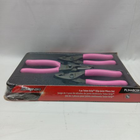 Snap-on スナップオン 4インチ ロングリップ スリップジョイントプライヤーセット ピンク PL344BCFP 
