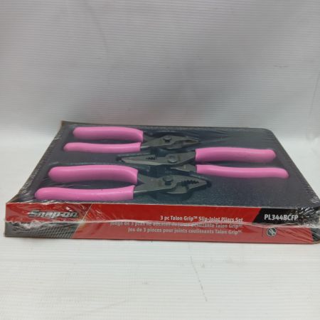 Snap-on スナップオン 4インチ ロングリップ スリップジョイントプライヤーセット ピンク PL344BCFP 