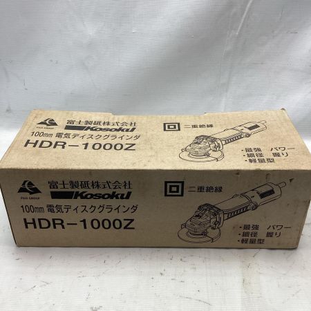 富士製砥 ディスクグラインダー HDR-1000Z グリーン