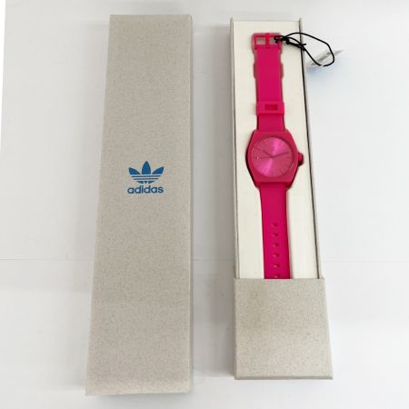  adidas アディダス 腕時計 シリコンバンド CL4750 ショッキングピンク
