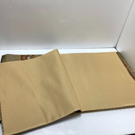   着物 帯 袋帯 シャレフォーマル 六通柄 金 金糸折 花 横柄
