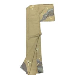 ▲▲  着物　訪問着　ベージュ　きららガード　しぼりプリント ベージュ Bランク