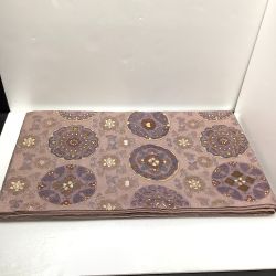 ▲▲  着物 帯 袋帯 紬 六通柄 華文 丸刺繍 汕頭刺繍　蘇州刺繍　相良刺繍 バイオレット Bランク