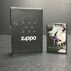 ▲▲ ZIPPO オイルライター TR-BK ジッポ レインボードラゴン 天竜 Sランク