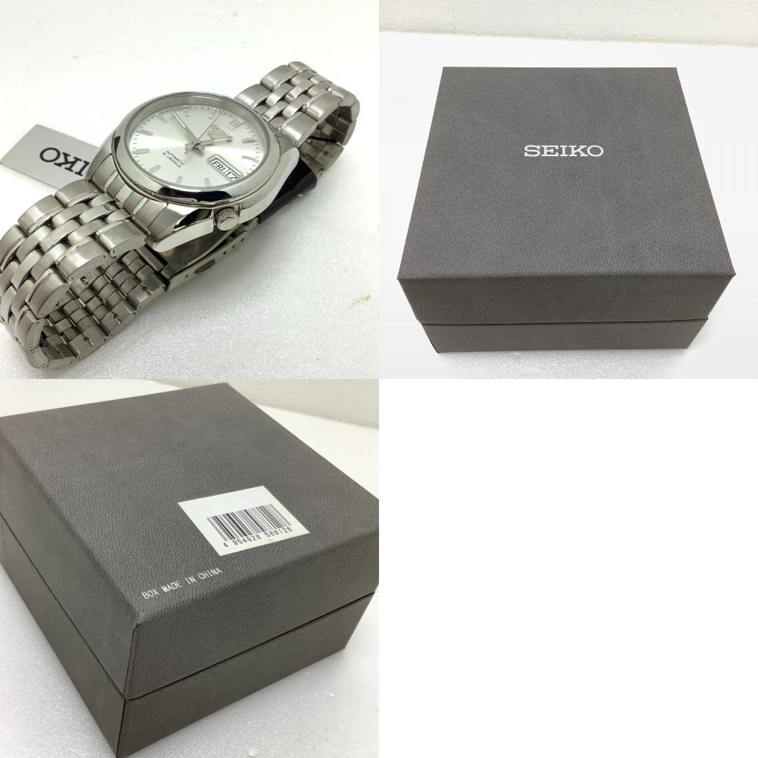 中古】 SEIKO セイコー セイコー5 腕時計 海外モデル 自動巻き 裏蓋