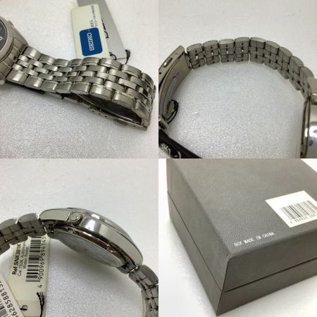  SEIKO セイコー セイコー5 腕時計  海外モデル 自動巻き 裏蓋スケルトン SNK381 文字盤ブラック