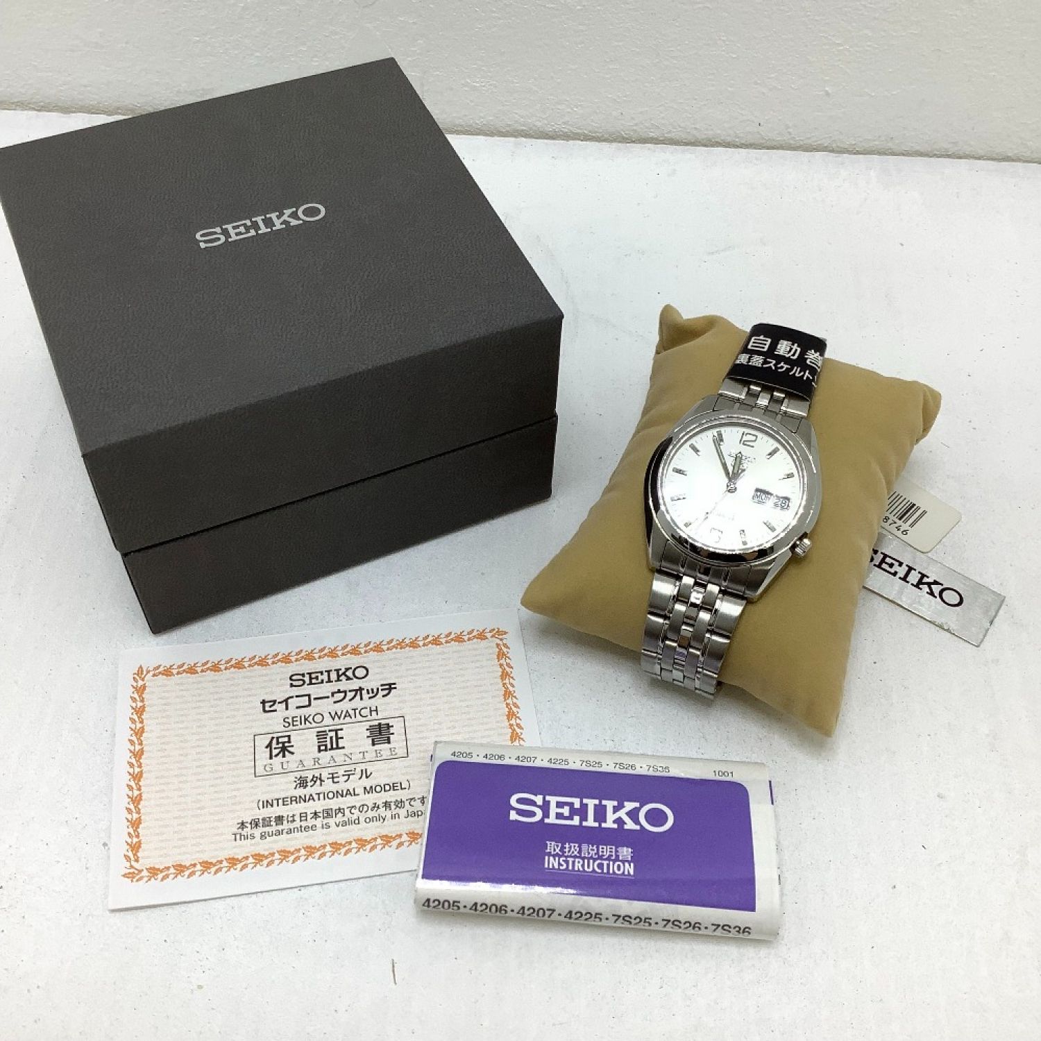 中古】 SEIKO セイコー 腕時計 セイコー５ 自動巻 裏蓋スケルトン