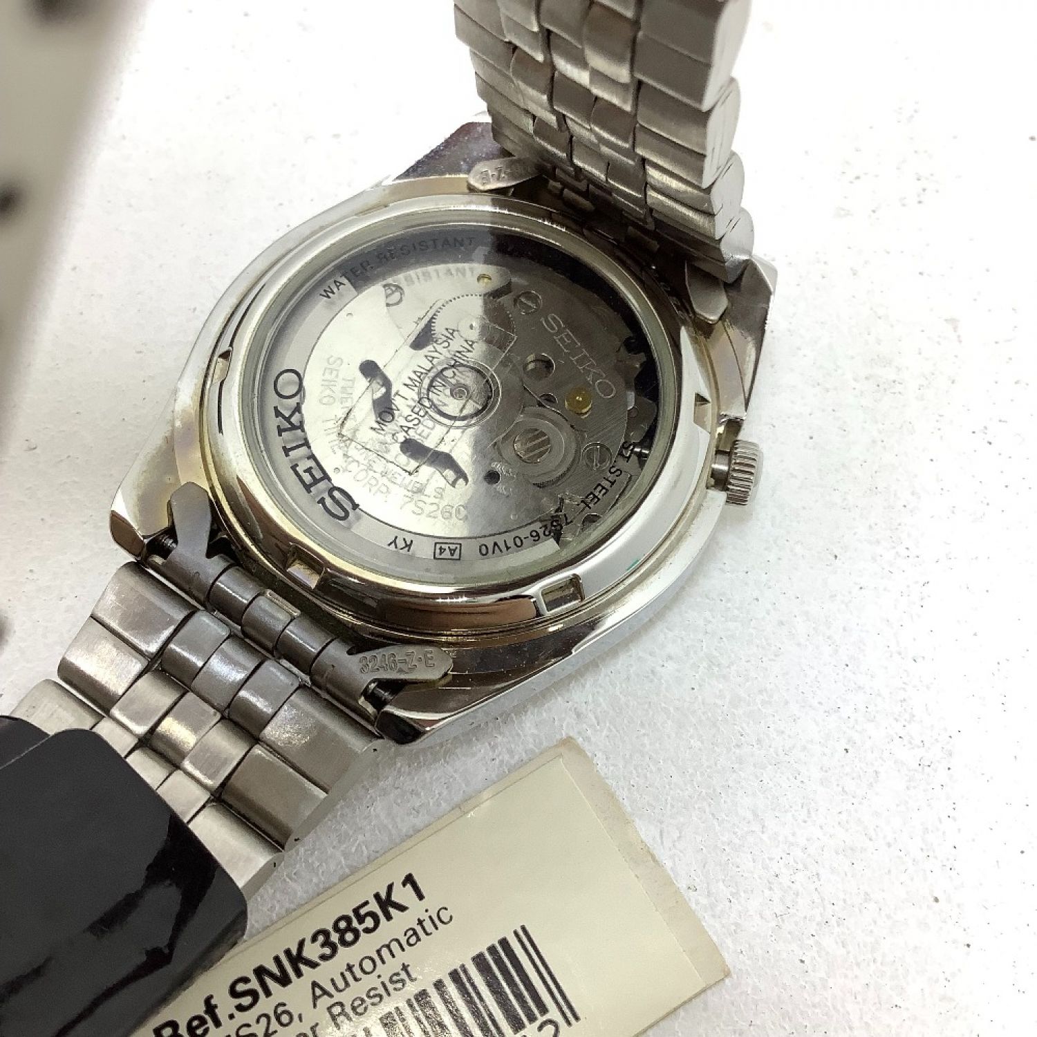 中古】 SEIKO セイコー 腕時計 セイコー５ 自動巻 裏蓋スケルトン