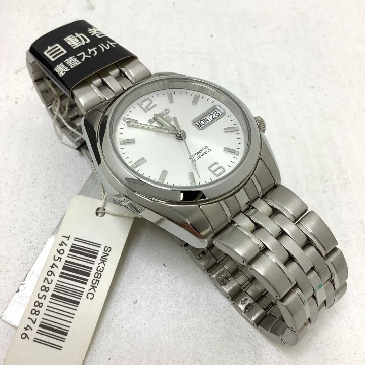 SEIKO セイコー 腕時計 セイコー５ 自動巻 裏蓋スケルトン SNK385 SNK385｜中古｜なんでもリサイクルビッグバン