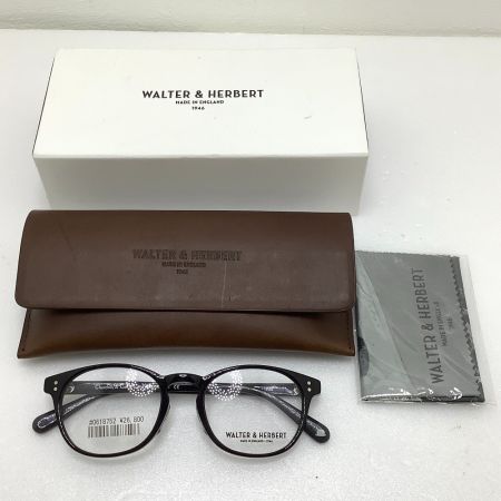 中古】 WALTER&HERBERT 未使用品 眼鏡 WALTER&HERBERT ブラック