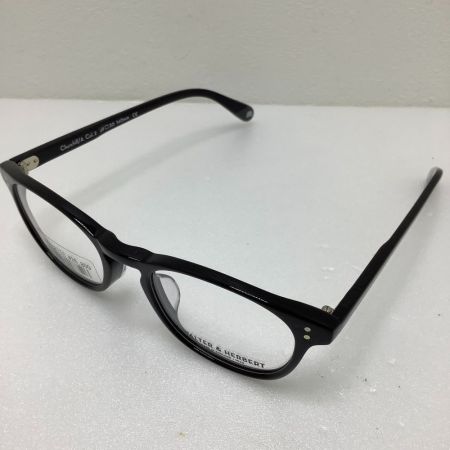  WALTER&HERBERT 未使用品 眼鏡 WALTER&HERBERT ブラック WLT&HBT 49□20 140㎜  ブラック