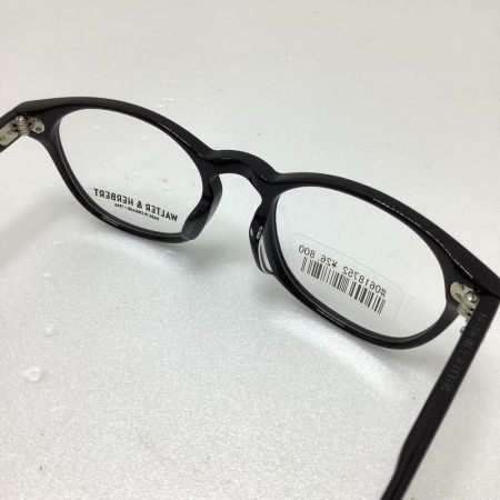  WALTER&HERBERT 未使用品 眼鏡 WALTER&HERBERT ブラック WLT&HBT 49□20 140㎜  ブラック