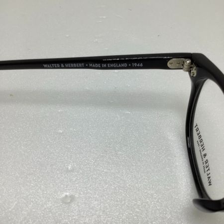 中古】 WALTER&HERBERT 未使用品 眼鏡 WALTER&HERBERT ブラック