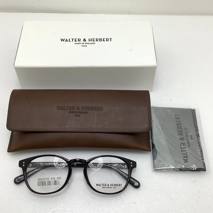 WALTER&HERBERT 未使用品 眼鏡 WALTER&HERBERT ブラック WLT&HBT 49□20 140㎜  ブラック｜中古｜なんでもリサイクルビッグバン