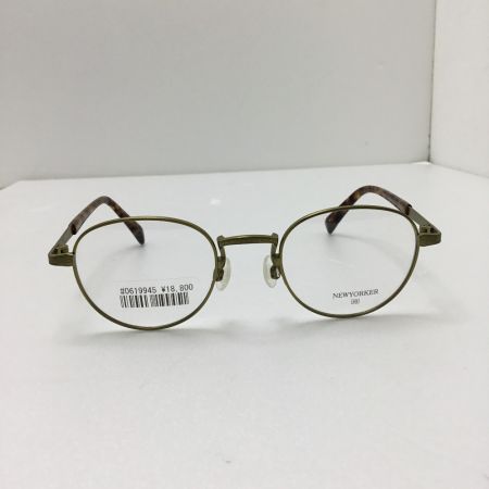  NEWYORKER ニューヨーカ 眼鏡 NEWYORKER ニューヨーカー Maruman Opt ボストン型  NY6262 ゴールド