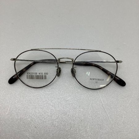  NEWYORKER ニューヨーカ 眼鏡 NEWYORKER ラウンド ブラックｘシルバー NY6269 ブラック×シルバー