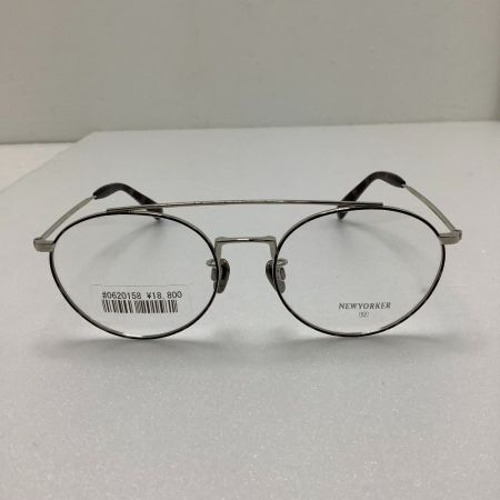  NEWYORKER ニューヨーカ 眼鏡 NEWYORKER ラウンド ブラックｘシルバー NY6269 ブラック×シルバー