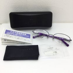 ▲▲ LANVIN ランバン 眼鏡 LANVIN ランバン ハーフリム VLC525J パープル Bランク