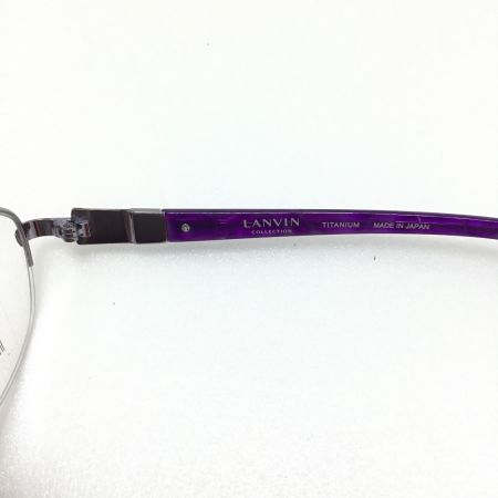  LANVIN ランバン 眼鏡 LANVIN ランバン ハーフリム VLC525J パープル