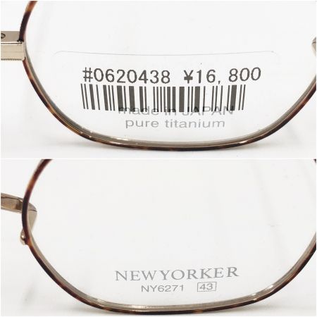  NEWYORKER ニューヨーカ メガネフレーム 43□25 142 NY6271 GPS1