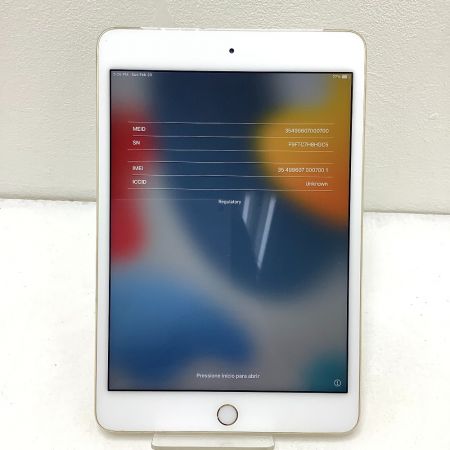  Apple アップル タブレット Apple iOS iPad mini 4 Wi-Fi+Cellular 32GB ドコモ MNWG2J/A ゴールド