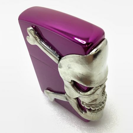  ライター ZIPPO ジッポ BIG SKULL ビッグスカル パープル