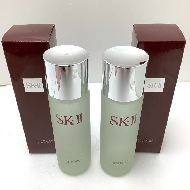 SKⅡ 未使用品 ふきとり用化粧水 SK2 フェイシャルトリートメントクリアローション 2本セット｜中古｜なんでもリサイクルビッグバン