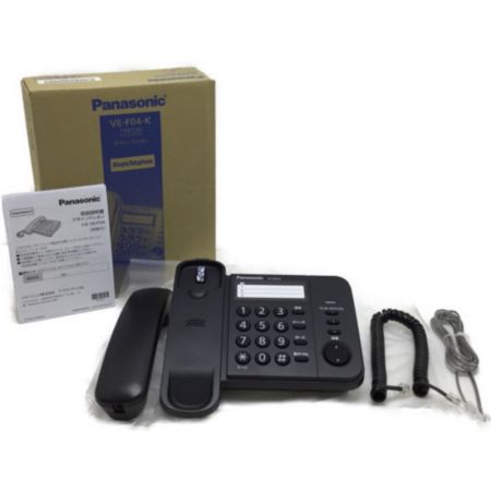  Panasonic パナソニック 電話機 デザインテレフォン VE-F04-K ブラック