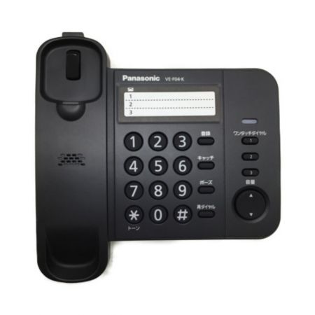  Panasonic パナソニック 電話機 デザインテレフォン VE-F04-K ブラック