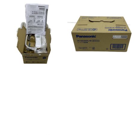  Panasonic パナソニック コードレス電話機（子機1台付） VE-GD26DL-W ホワイト