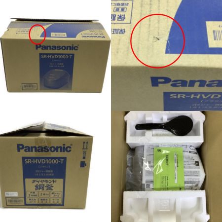  Panasonic パナソニック 炊飯器 IH炊飯ジャー SR-HVD1000-T ブラウン