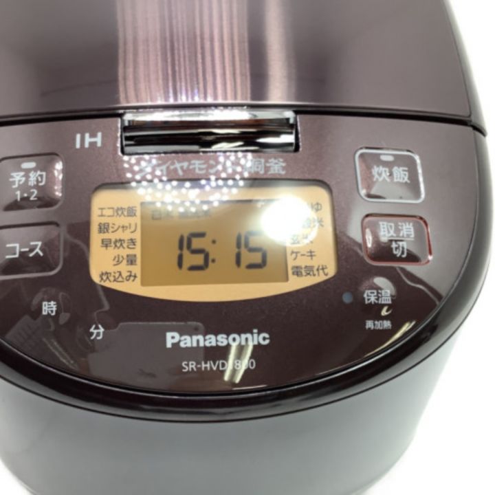 Panasonic パナソニック 炊飯器 IH炊飯ジャー Panasonic 1升(1.8L) ダイヤモンド銅釜 ブラウン SR-HVD1800-T  ブラウン｜中古｜なんでもリサイクルビッグバン