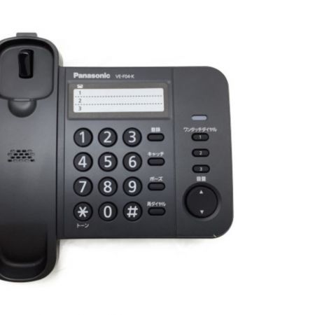  Panasonic パナソニック 電話機 デザインテレフォン VE-F04-K ブラック