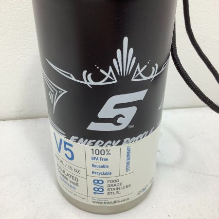 MIZU 未使用品 ステンレスボトル 保温 保冷 水筒 ミズボトル V5 ブラック 450ｍｌ Sランク